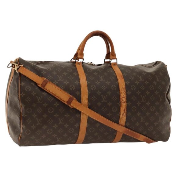 LOUIS VUITTON Monogram Keepall Bandouliere 60 Boston Bag M41412 LV Auth 117971 - Picture 1 of 16